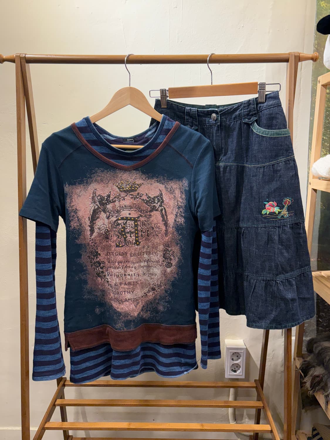 빈티지 코디세트) 빈티지 무스탕 퍼 자켓 겨울자켓 후드 퍼자켓 상품이미지10