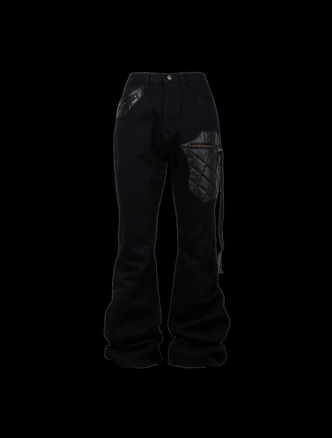 V3 에모스탠스클럽 레더 바이커 플레어진 2사이즈 상품이미지1