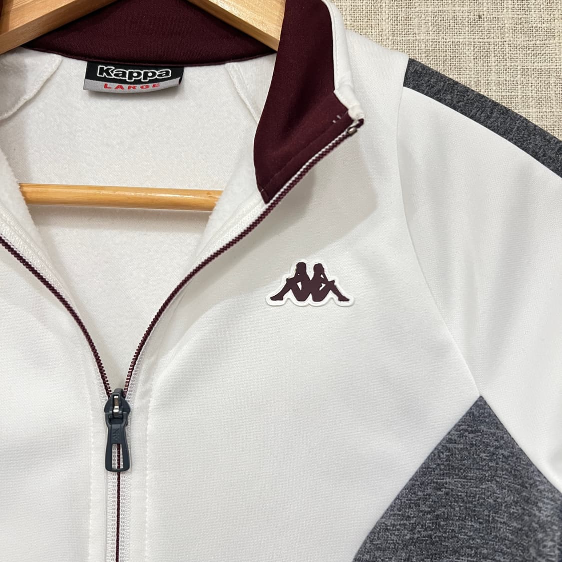 카파 기모 트랙탑 져지 집업 (W) L 화이트 상품이미지3