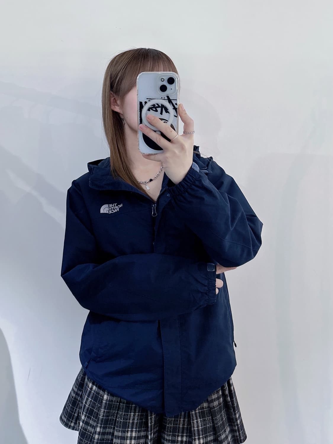 노스페이스 블랙 스몰로고 바람막이 상품이미지2