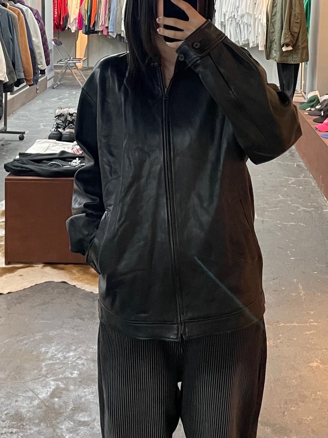 폴로 랄프로렌 맥스웰 램스킨 가죽 레더자켓 H1769 상품이미지1