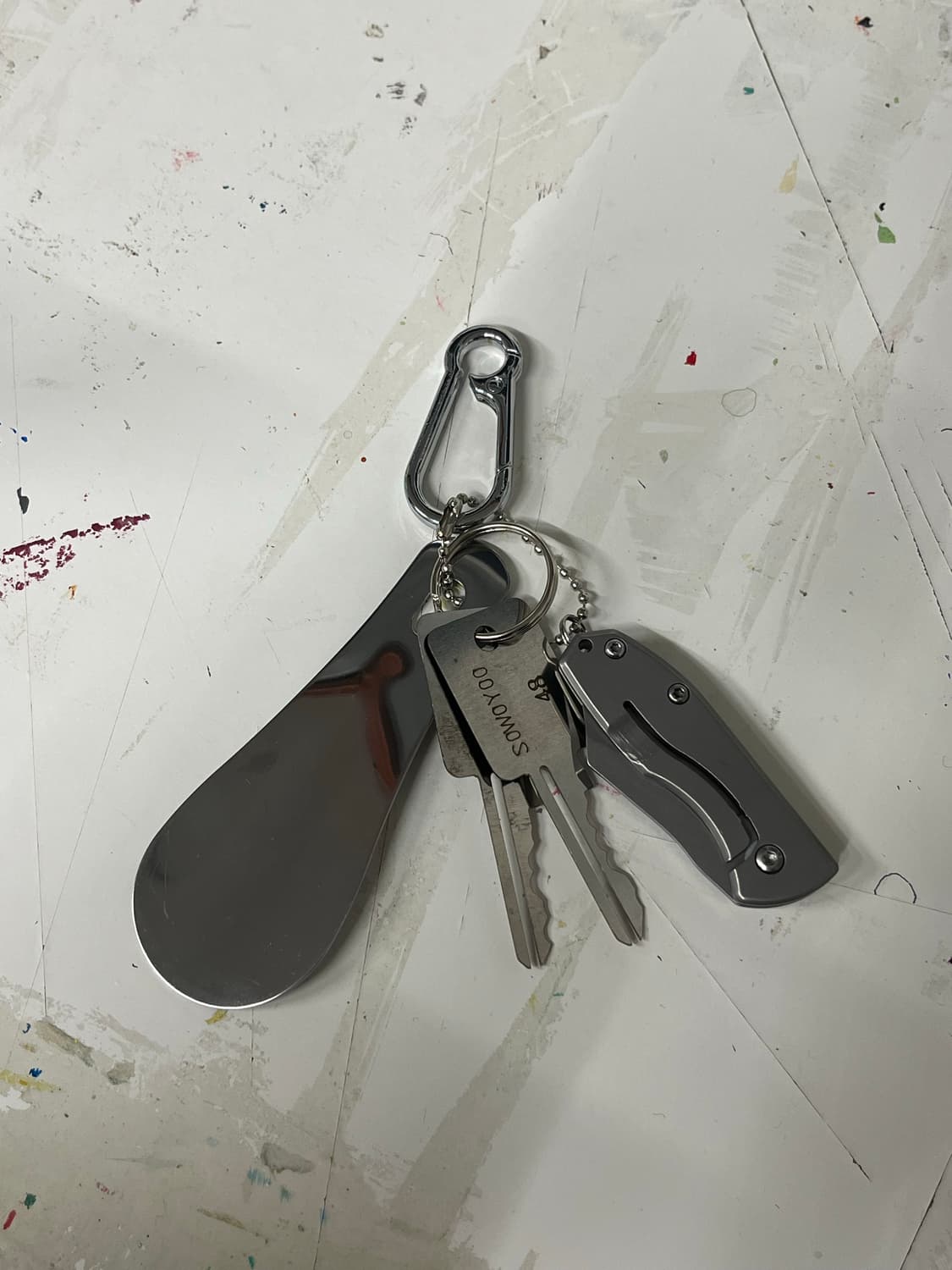 Shoehorn&Knife key-ring / 구두주걱&나이프 키링 상품이미지2