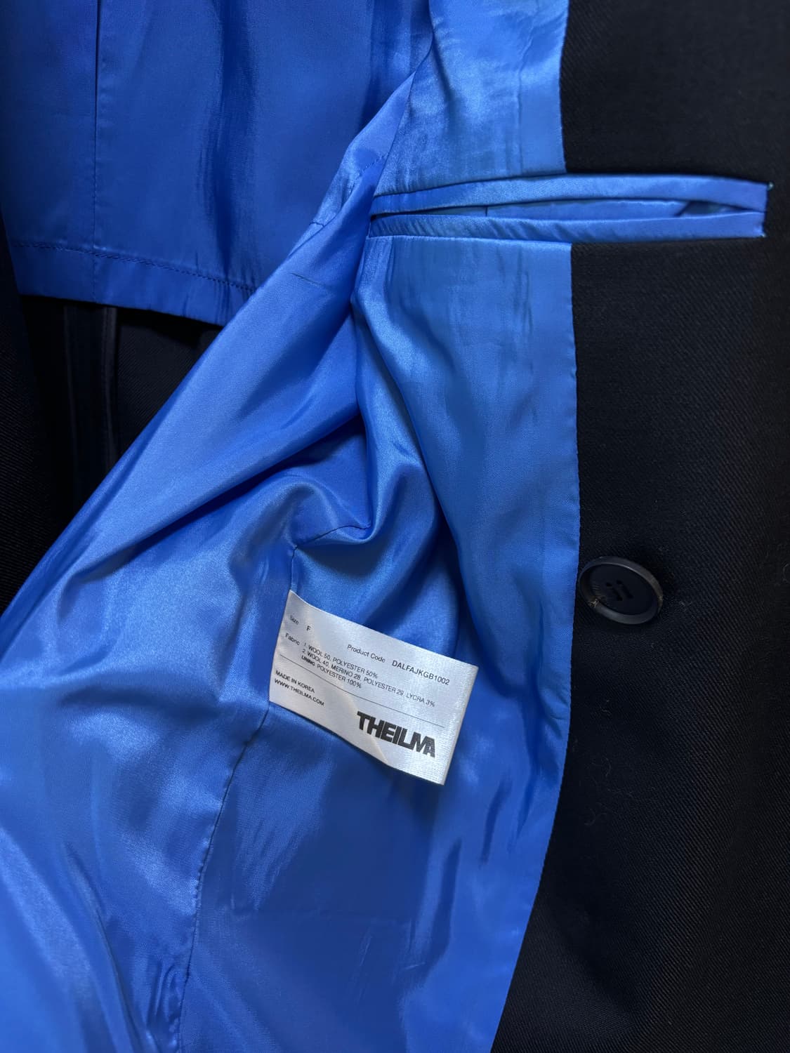 THEILMA 더블 버튼 블랙 자켓 상품이미지5