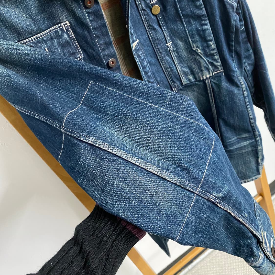 XL 지스타로우 데님 자켓 상품이미지3