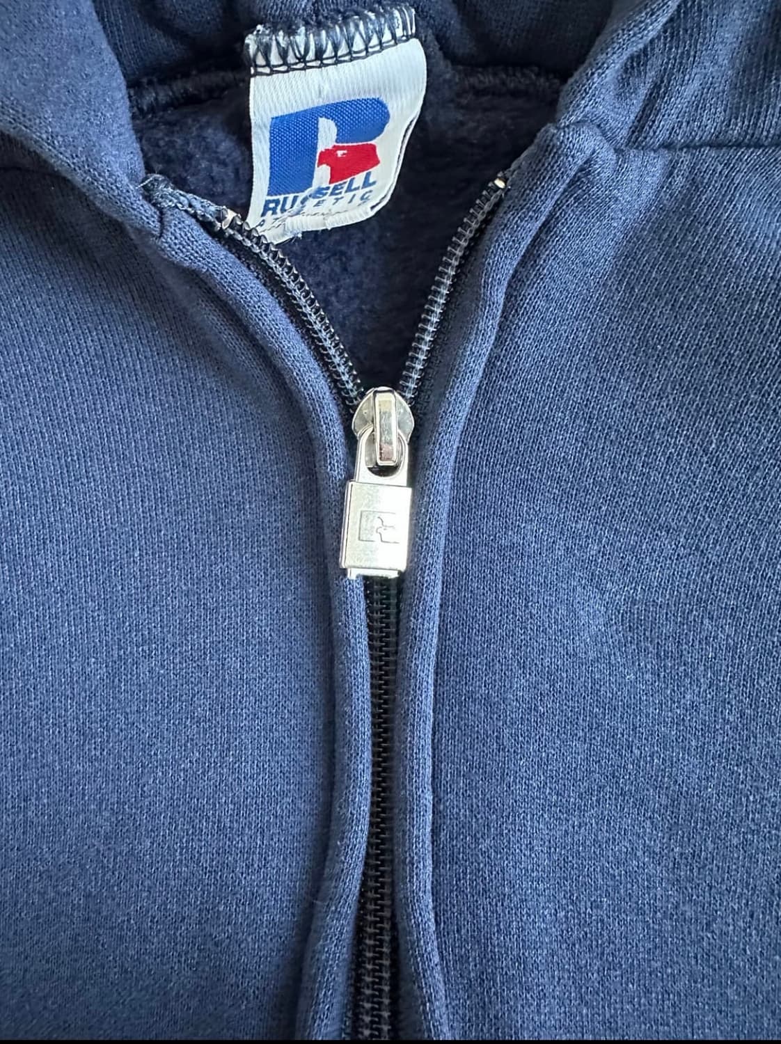 90s 빈티지 러셀 후드집업 네이비 L 상품이미지5
