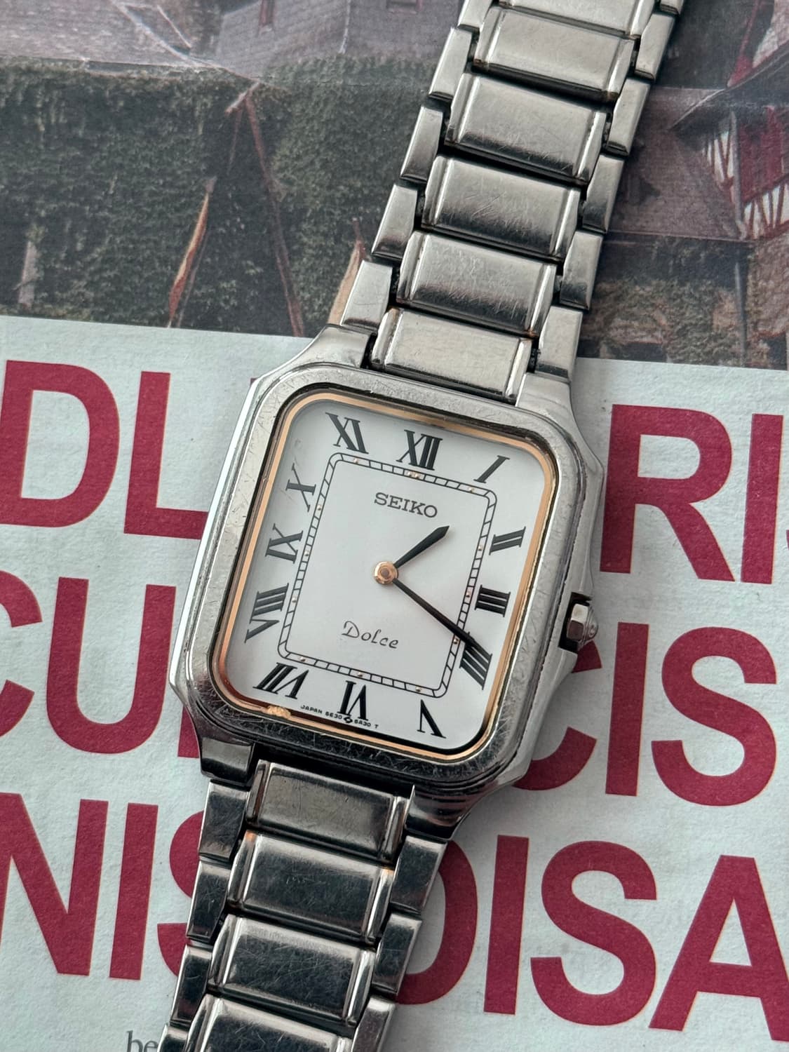 Seiko 세이코 Dolce 스퀘어 콤비 로만 인덱스  상품이미지1