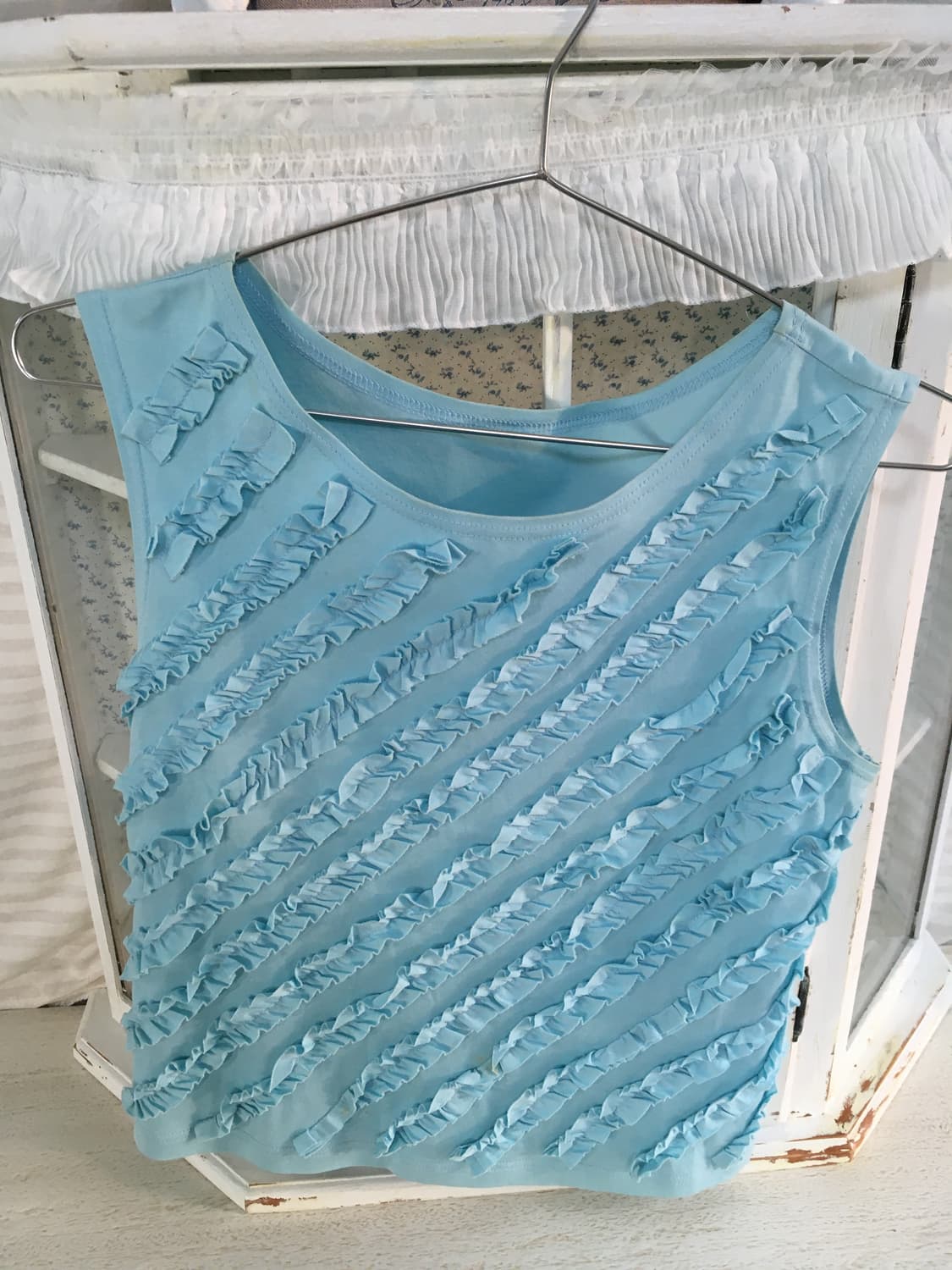 빈티지 민트 프릴 나시 상품이미지7