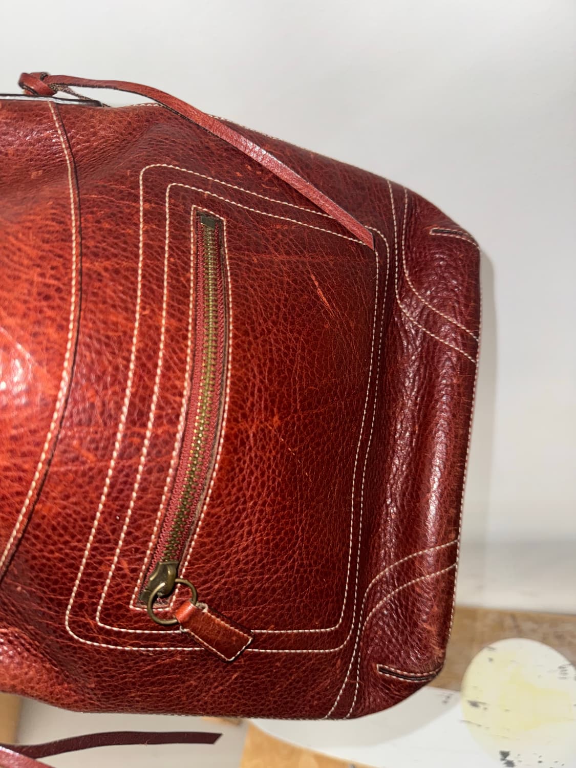 코치 레더 토트 숄더 상품이미지5