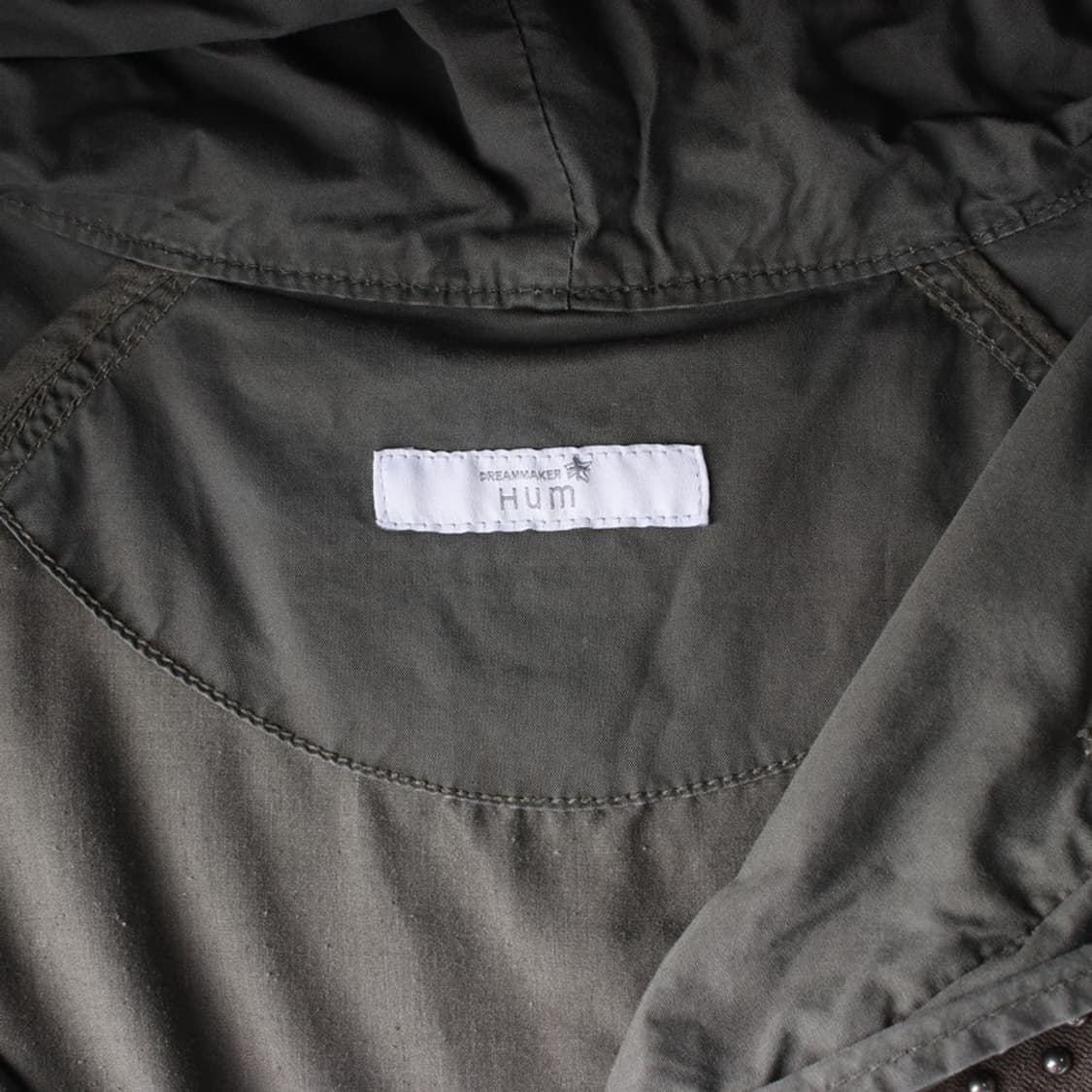 HUM 여성 코튼 후드 야상 점퍼 카키 상품이미지6