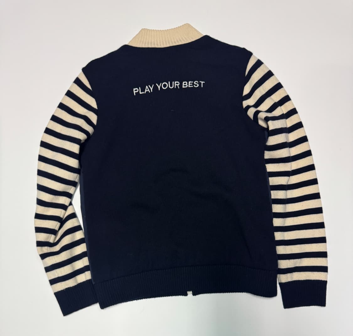 여성 핑 PING 골프 스트라이프 소매 방풍 니트 집업 s 상품이미지2