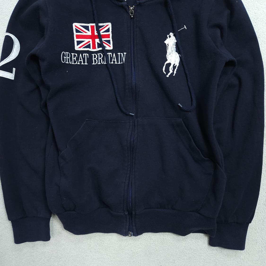 폴로 랄프 로렌 브리튼 빅포니 후드 집업 M 상품이미지4