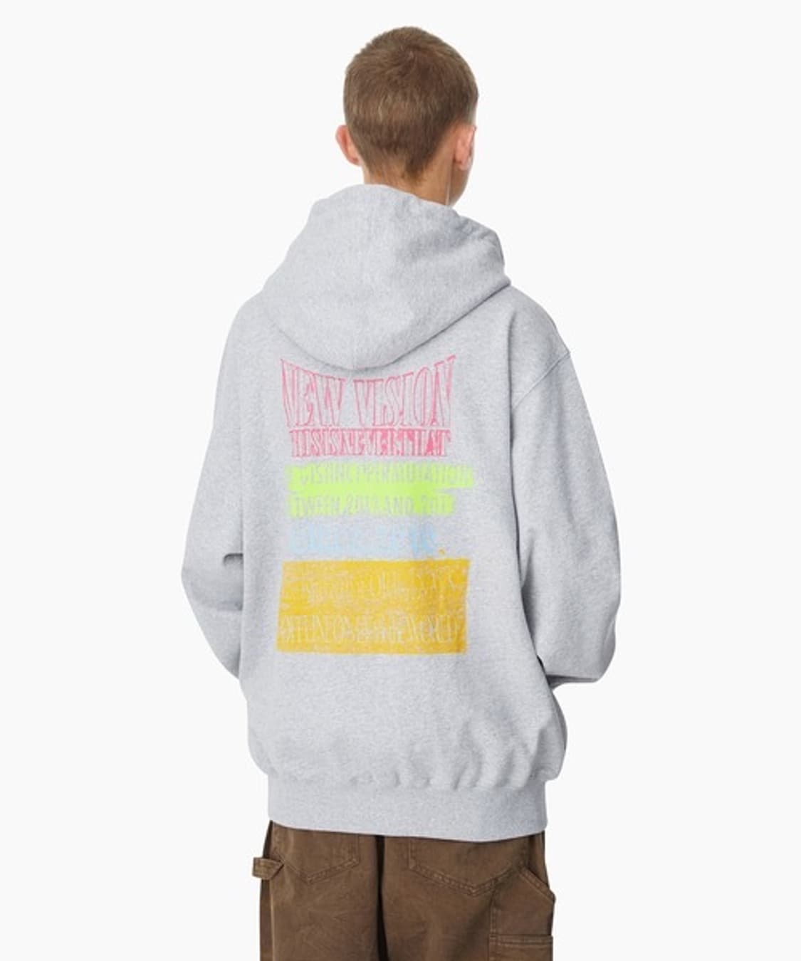 디스이즈네버댓 프린팅 스웻 기모 후드티 그레이 L 상품이미지4