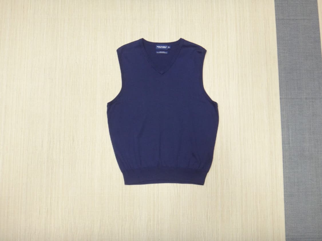 (XL/105) 폴로골프 남성 브이넥 니트 조끼 상품이미지1