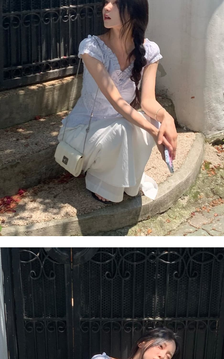하드코어해피니스 웨이브 셔링 퍼프 블라우스 소라 상품이미지4