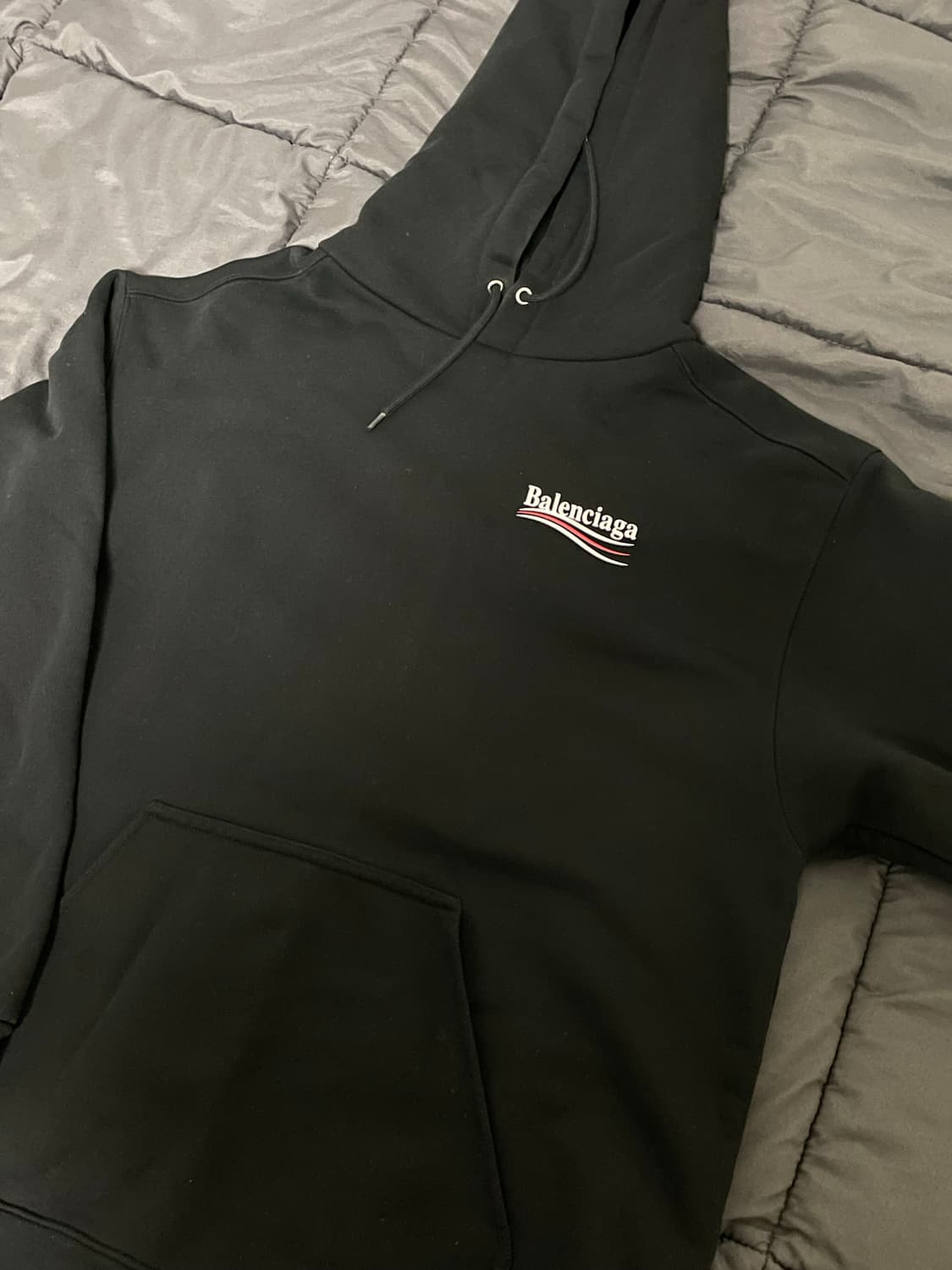 발렌시아가 웨이브로고 후드티 m(100-105) 상품이미지2