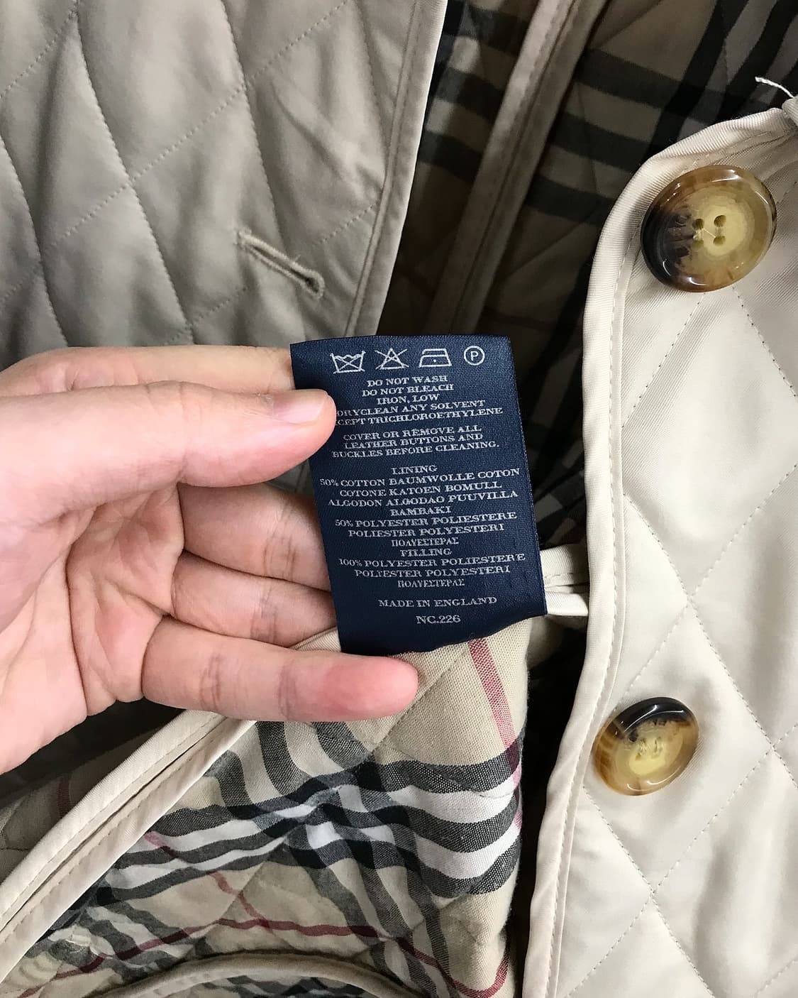 버버리 누빔 퀼팅 자켓 상품이미지5