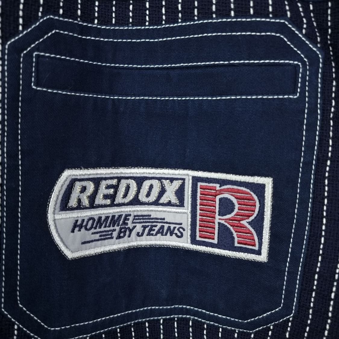 [레드옥스] 빈티지 스트라이프 블루종 자켓 네이비 M19616 상품이미지8