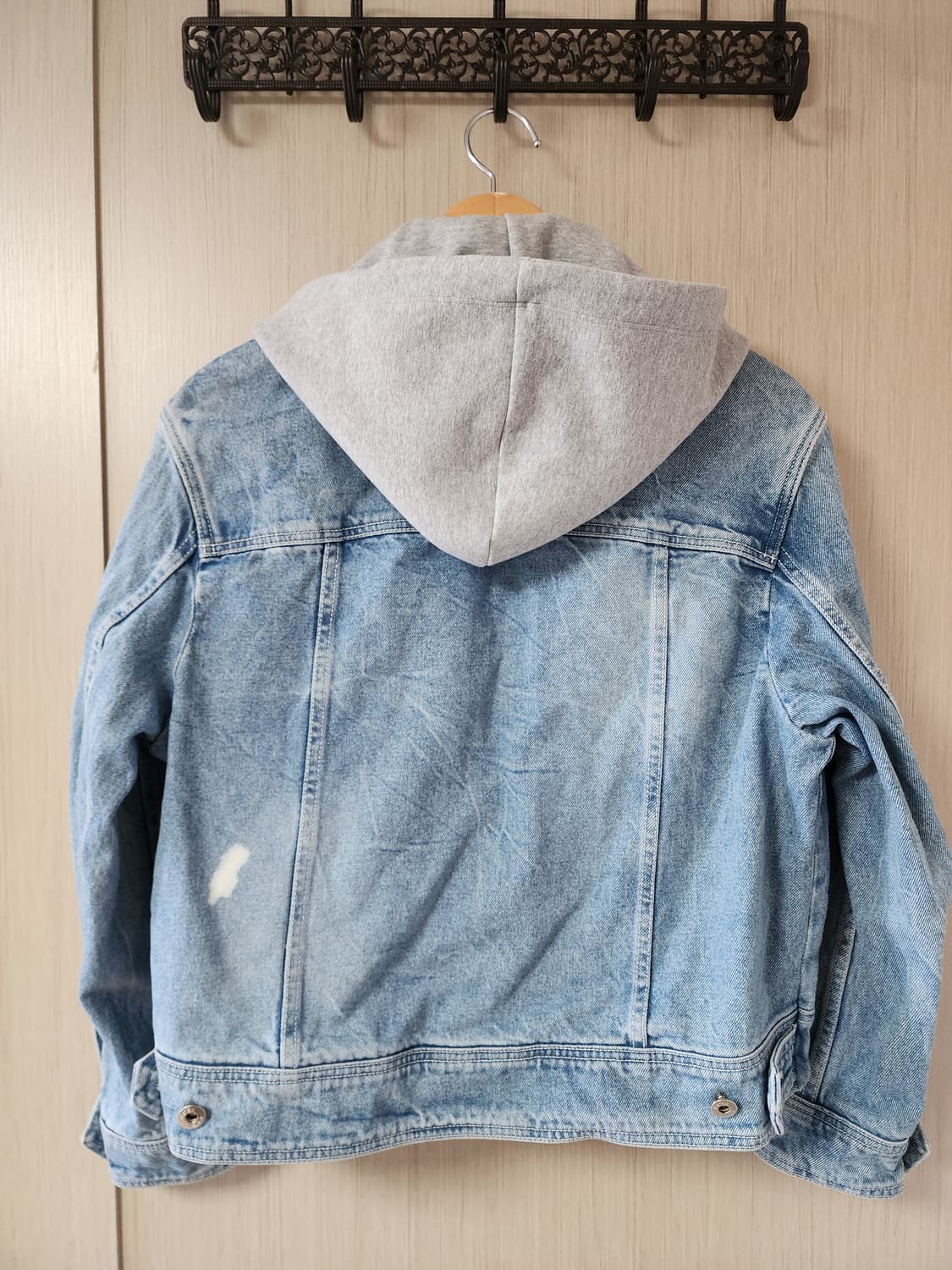 SYSTEM  후드 데님 청자켓 상품이미지2