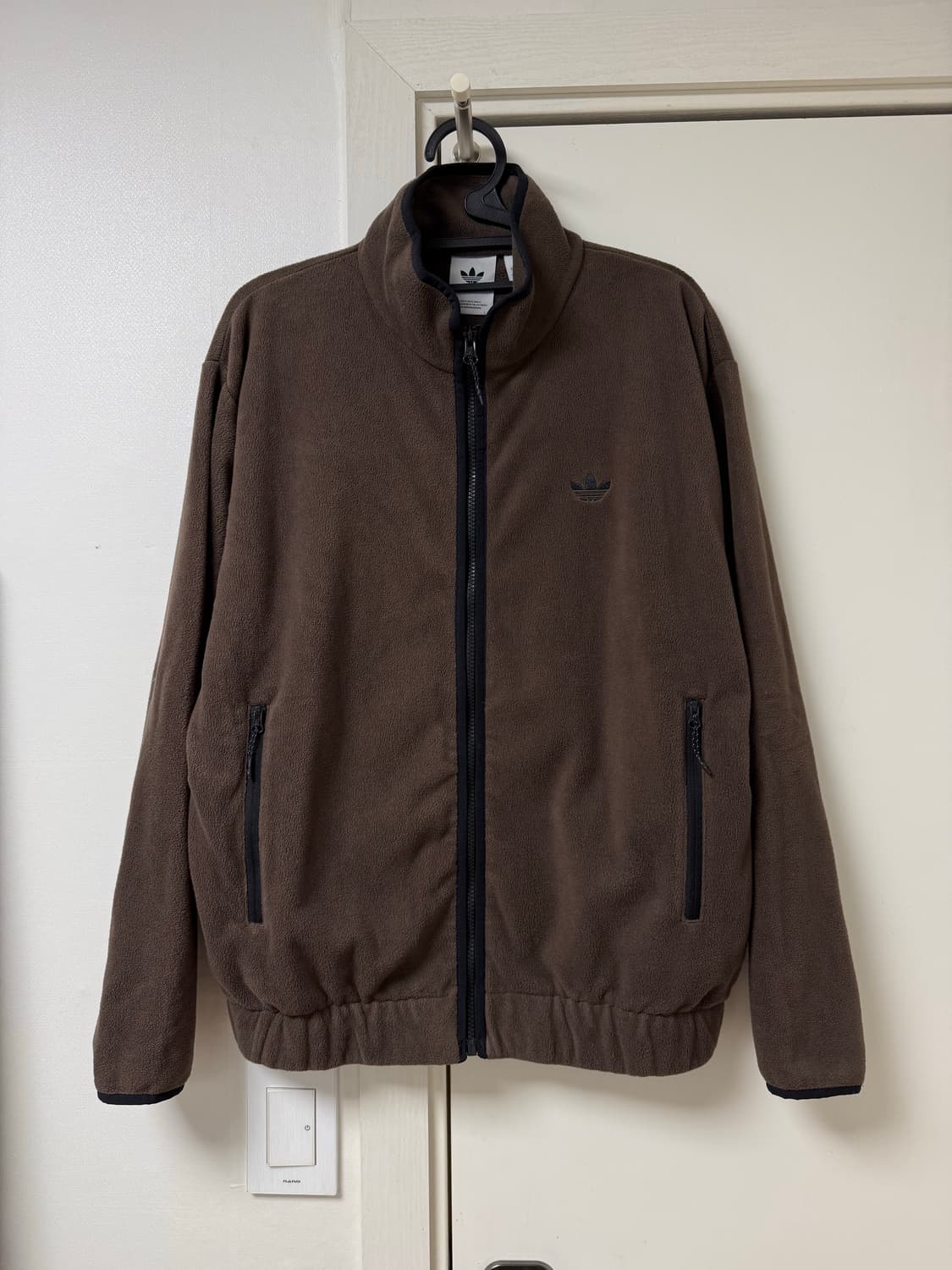 아디다스 셰르파 플리스 자켓 브라운 S사이즈 (HK9879) 상품이미지1