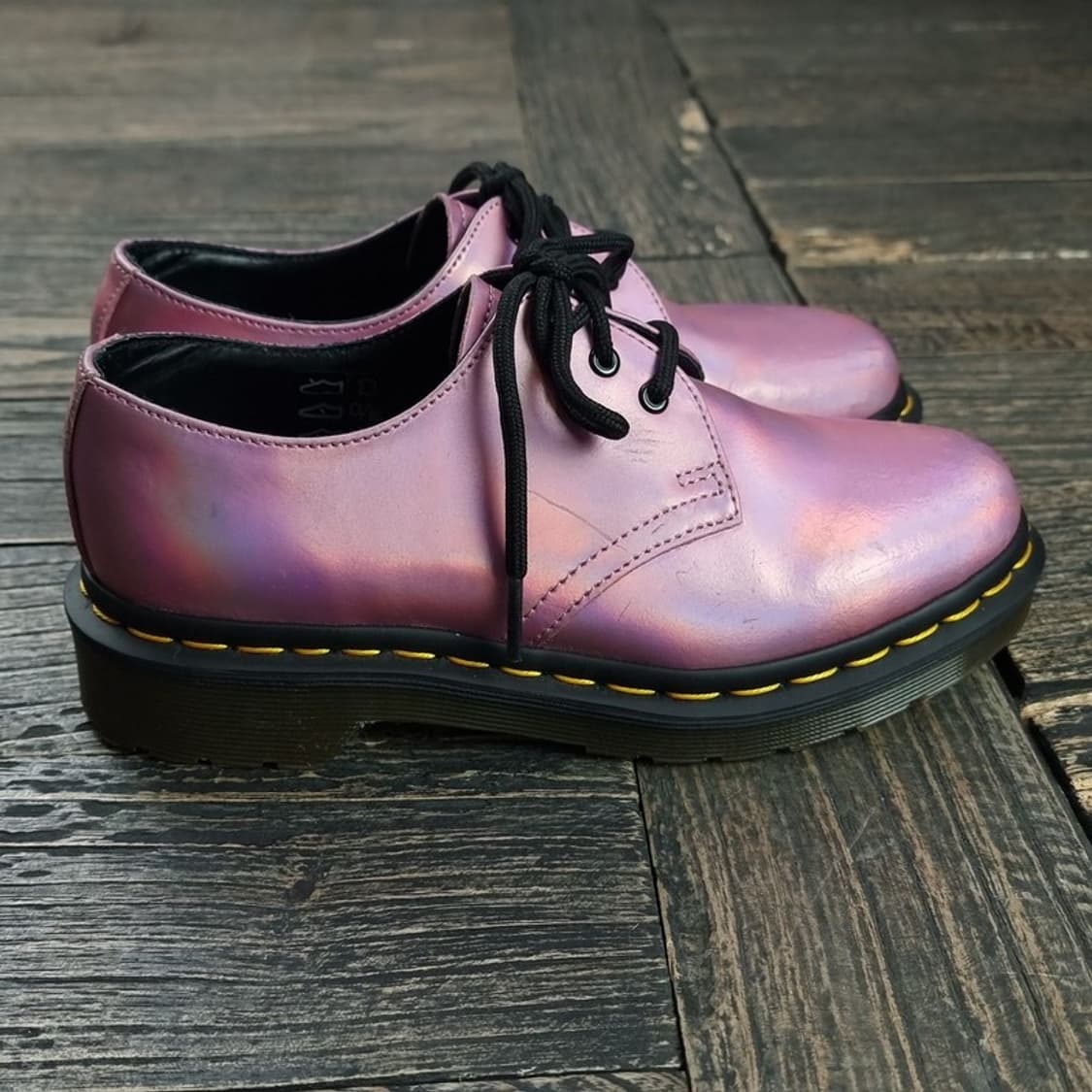 [닥터마틴] 1461 3홀 더비슈즈 아이스 메탈릭 멜로우핑크 M19381 상품이미지3