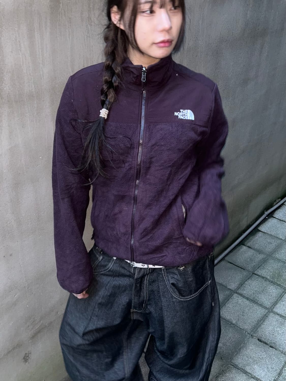 THE NORTH FACE 버건디 플리스 집업 상품이미지2