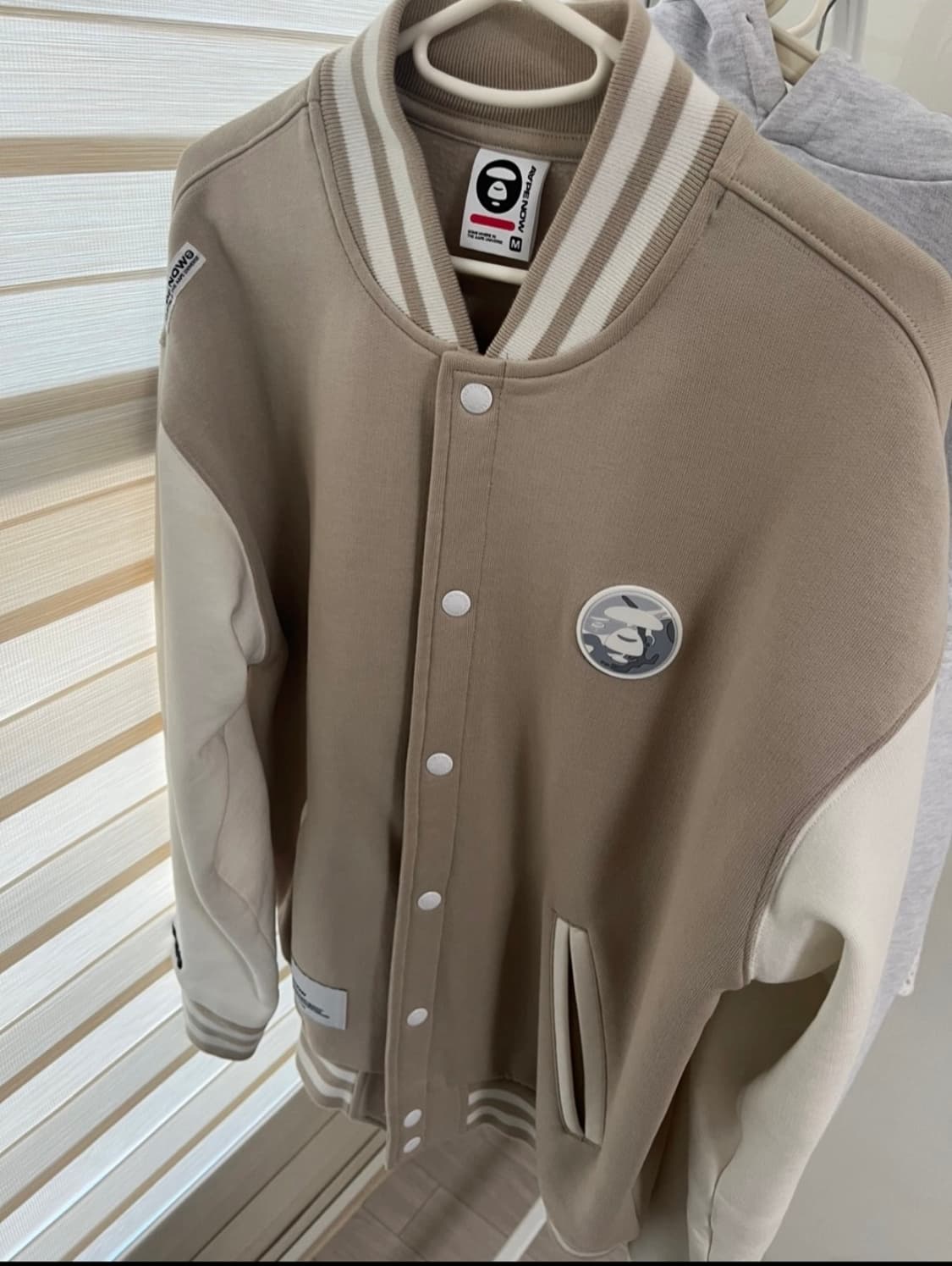 AAPE SWEAT VARSITY JACKET M 상품이미지1