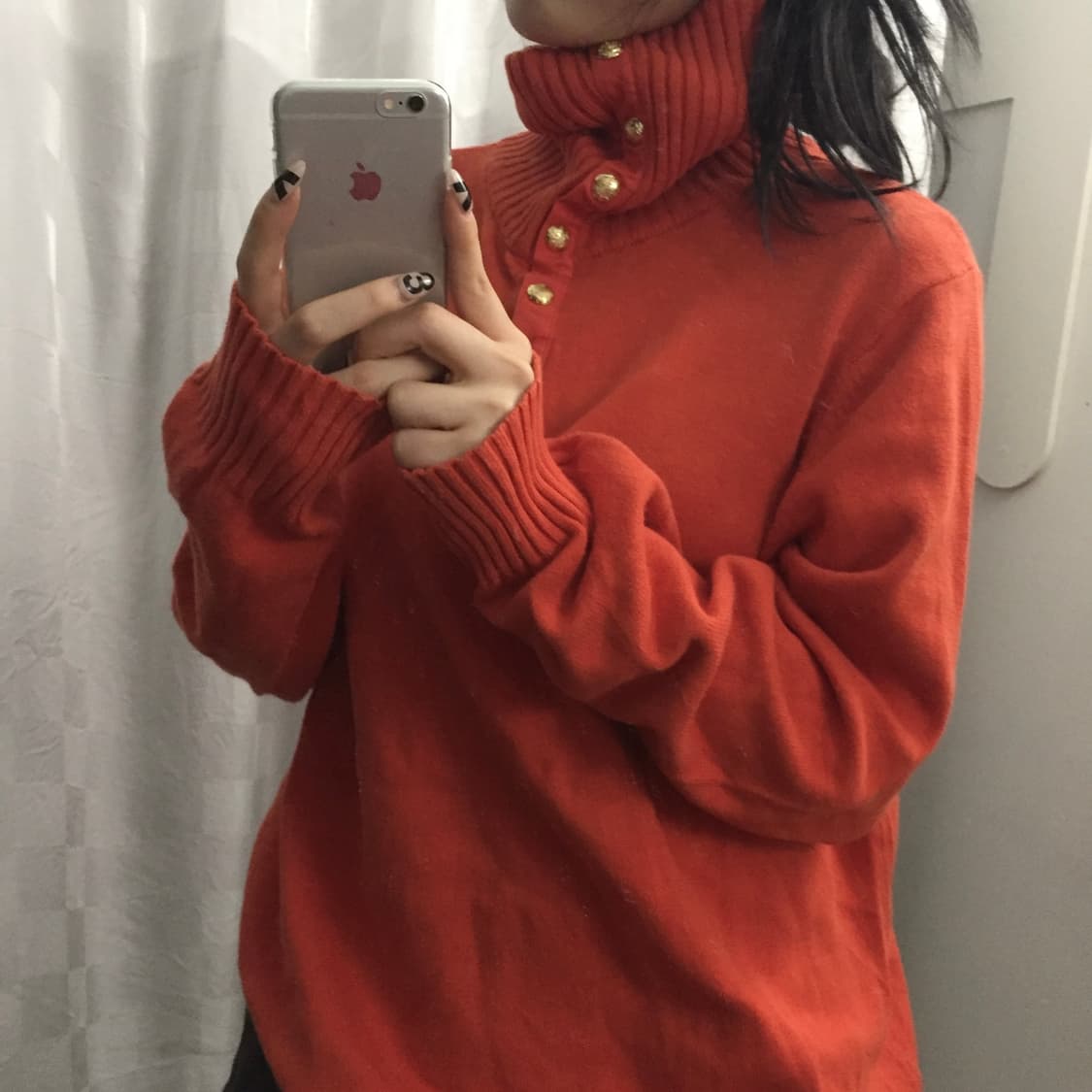 Polo 폴로랄프로렌 오렌지 하이넥 버튼 니트 상품이미지3