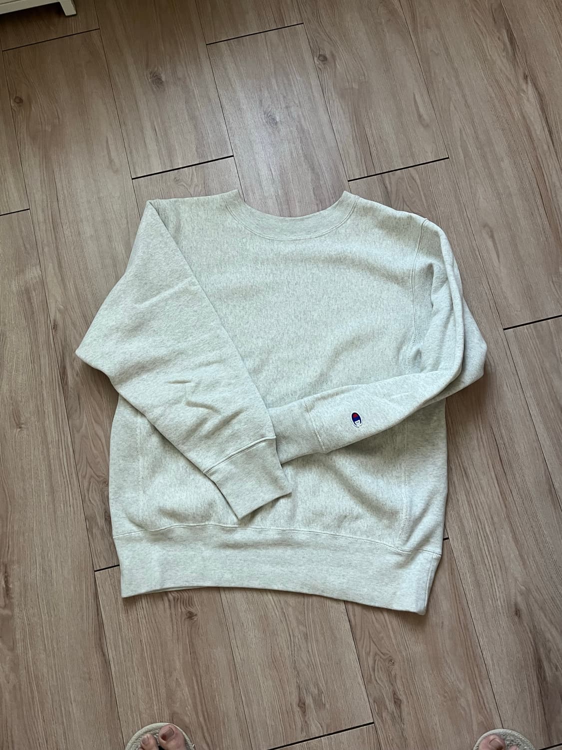 [XL]챔피온 리버스위브 스웻셔츠 오트밀 입니다. 상품이미지1