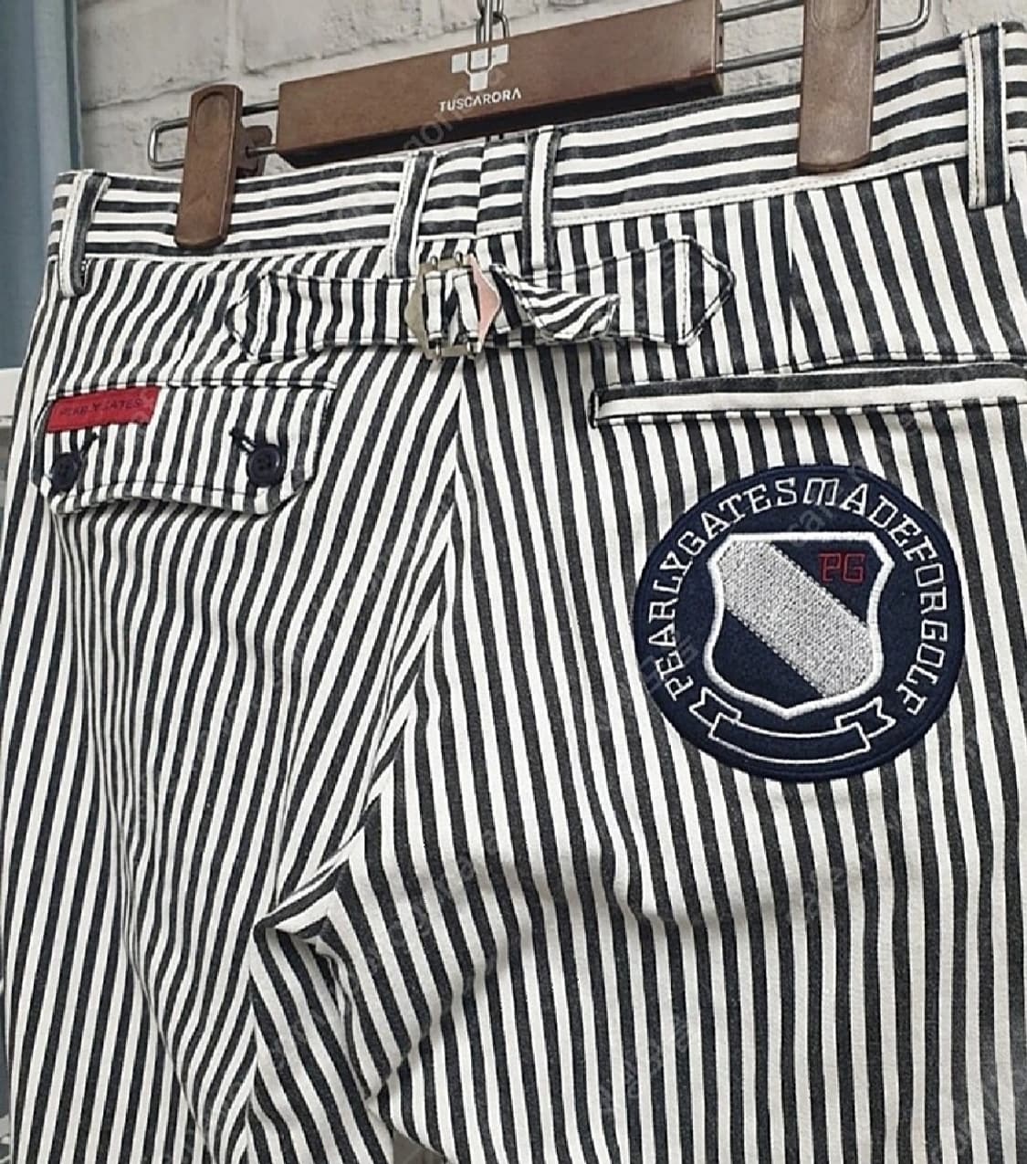 파리게이츠 여성골프바지 28 봄~가을 초여름 스트라이프 스키니핏 WA49 상품이미지4