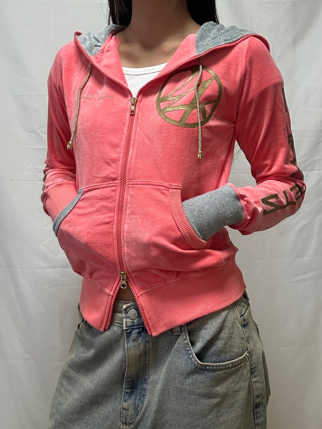 빈티지 Y2K 투웨이 후드 집업 상품이미지6