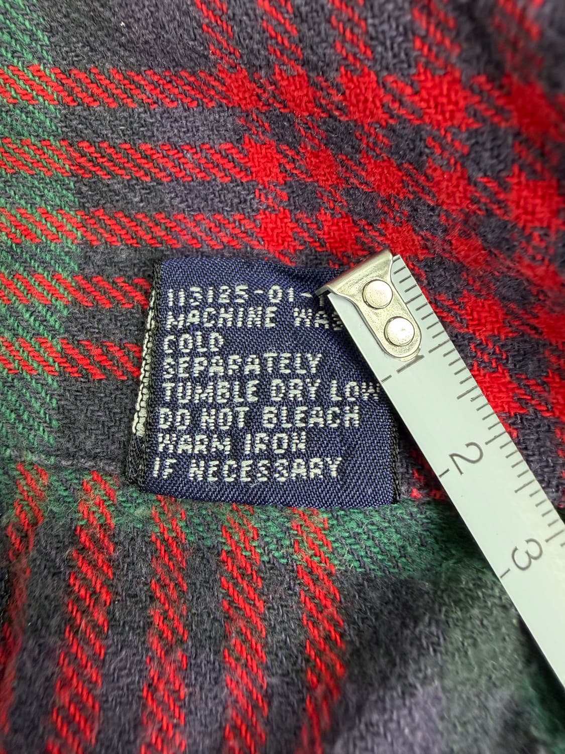 90s Gap Plaid Zip Up Shirt (red/green) 상품이미지4