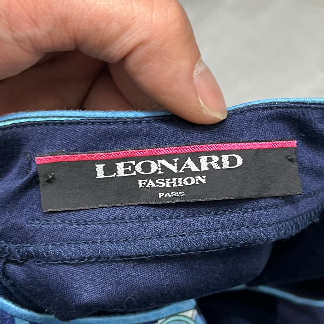  레오나드 패턴 바인딩 반팔티 y15878 상품이미지7