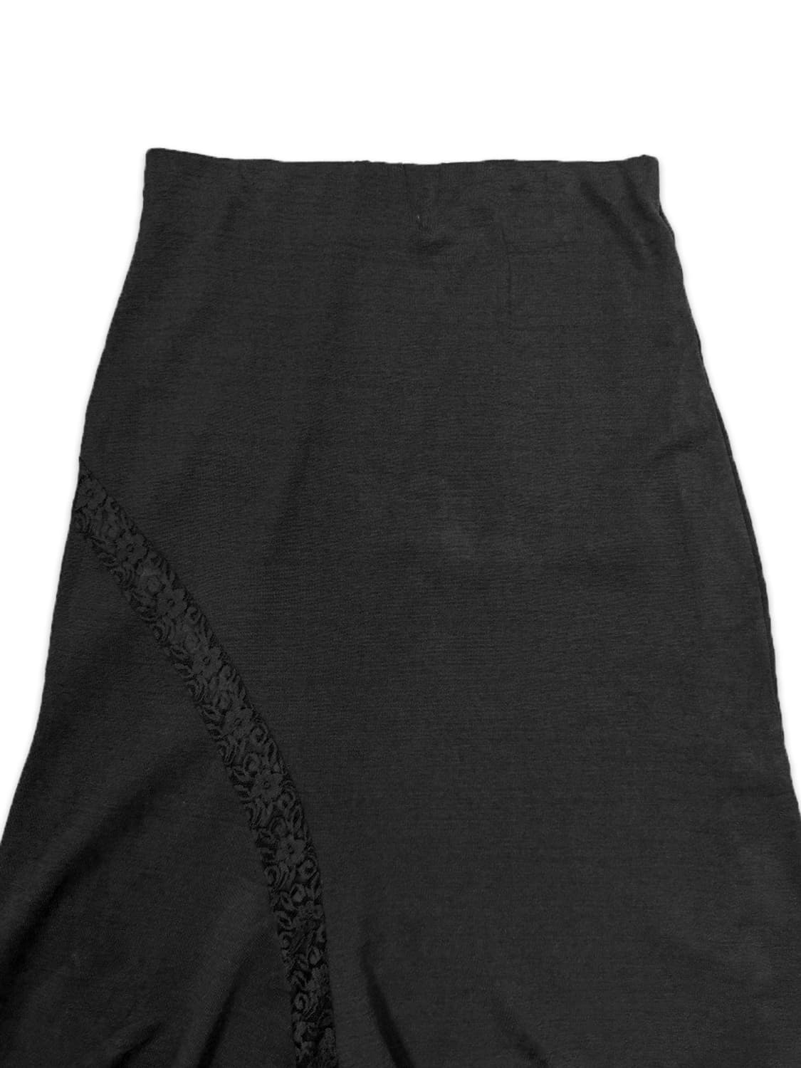 빈티지 블랙 레이스 레이어드 롱 스커트 상품이미지2