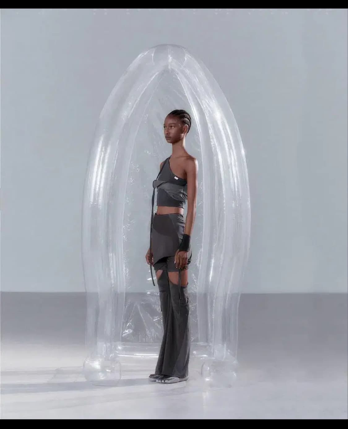 오호스 디테처블 스트랩 스커트 탑 세트 사이즈 1 상품이미지3