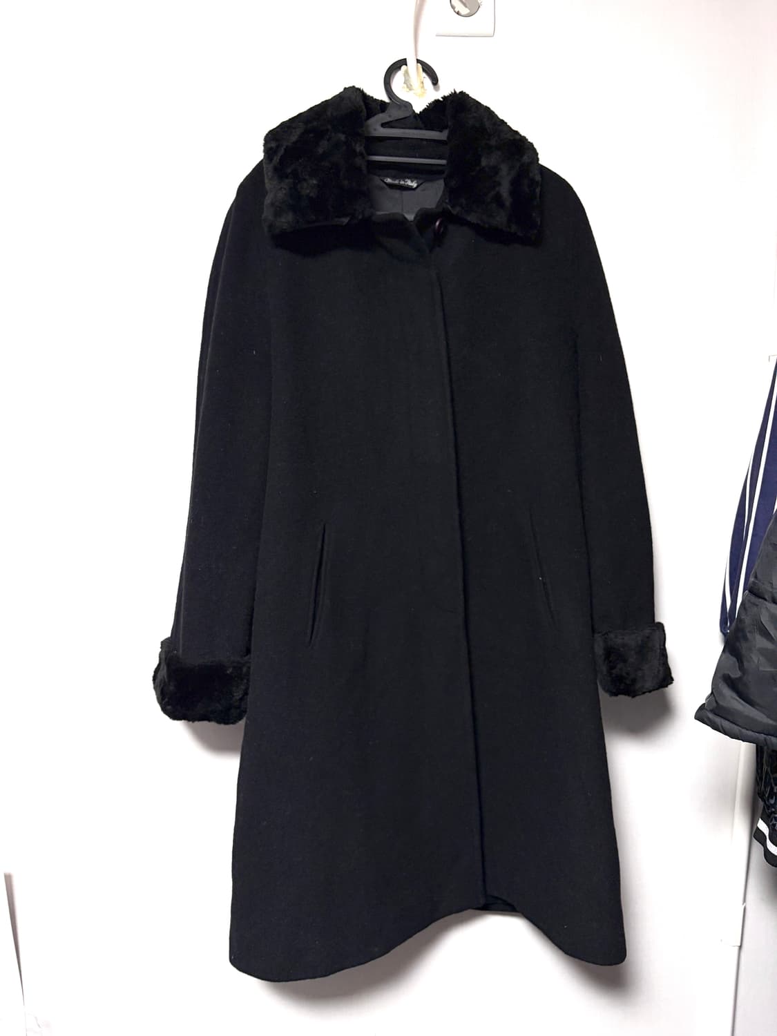 MADE IN ITALY WOOL 100% 코트 울코트 퍼코트 상품이미지1