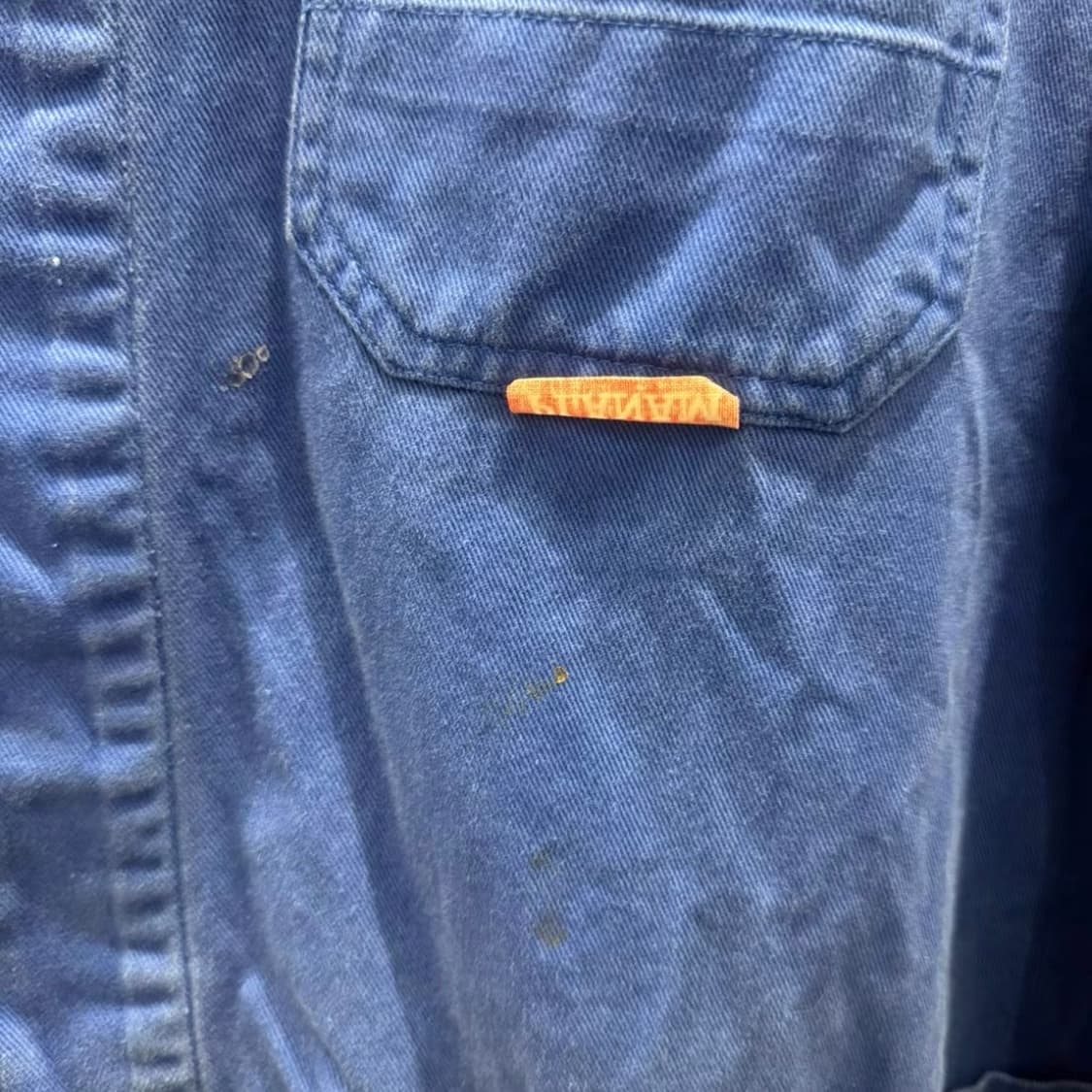 50s-80s 프렌치 워크자켓 (선 페이드 / 인디고 블루) 상품이미지3