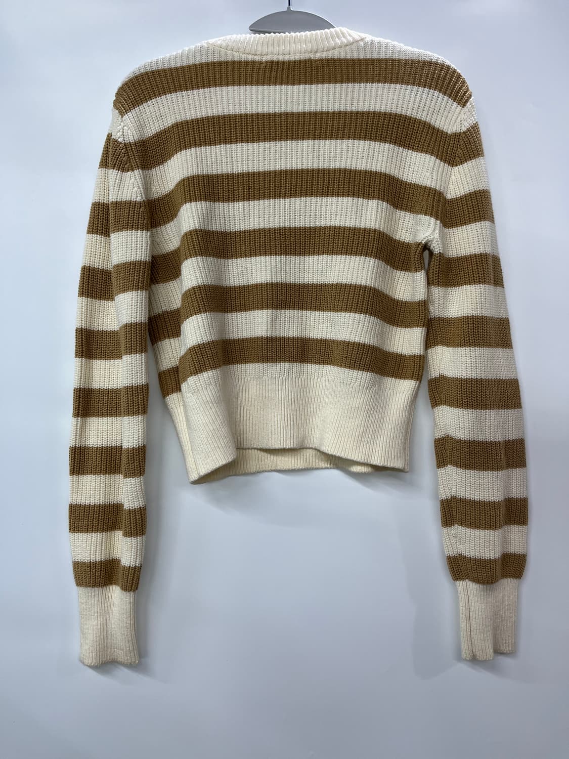 PLAC 플랙 스트라이프 라운드 넥 니트 베이지 Free사이즈 상품이미지2