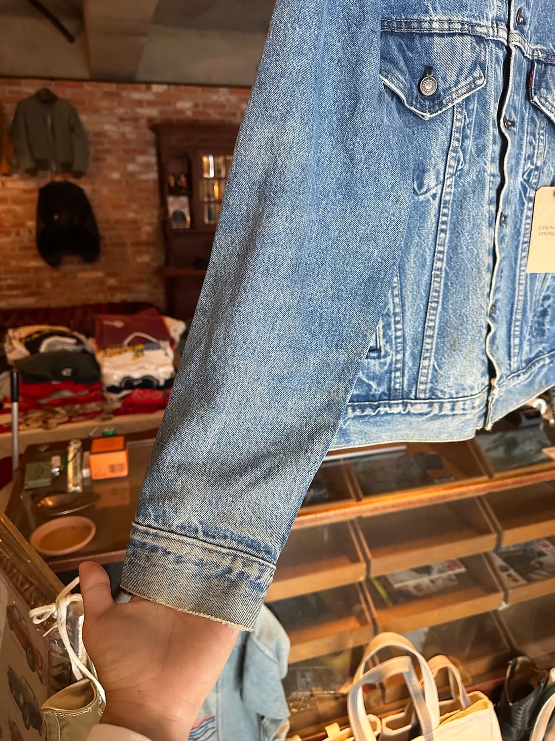 80s USA 빈티지 리바이스 70506 3세대 데님 트러커 자켓 상품이미지4