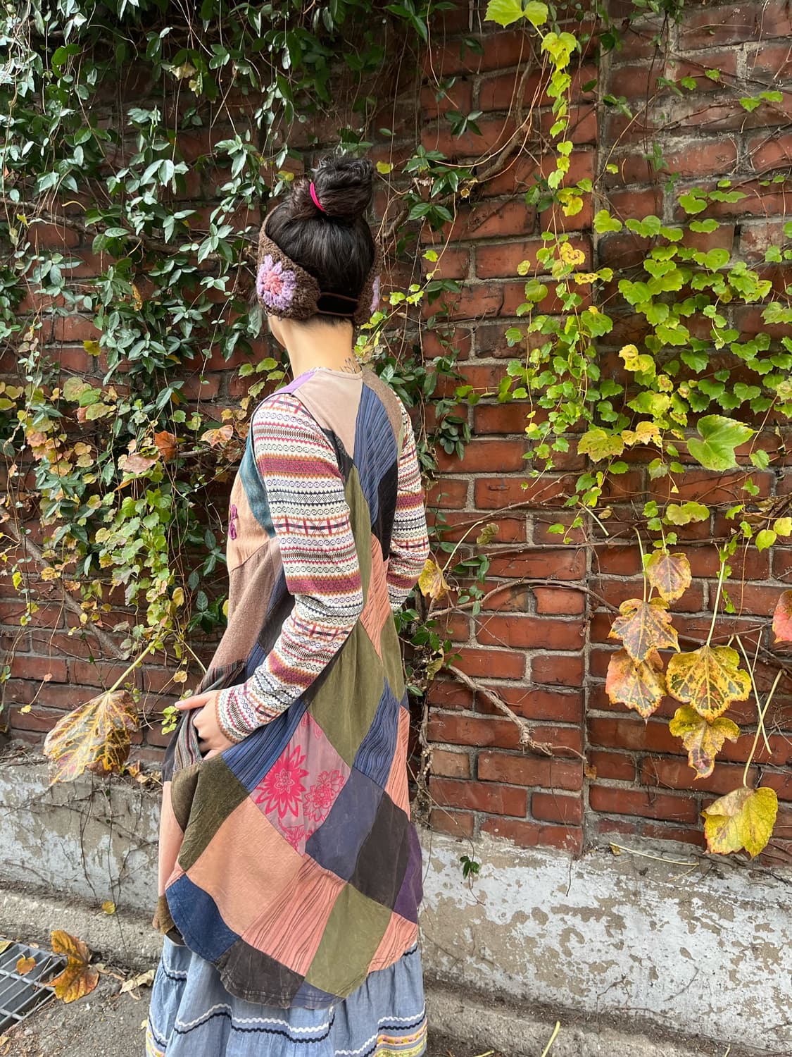 빈티지 히피무드 패치 원피스 상품이미지5