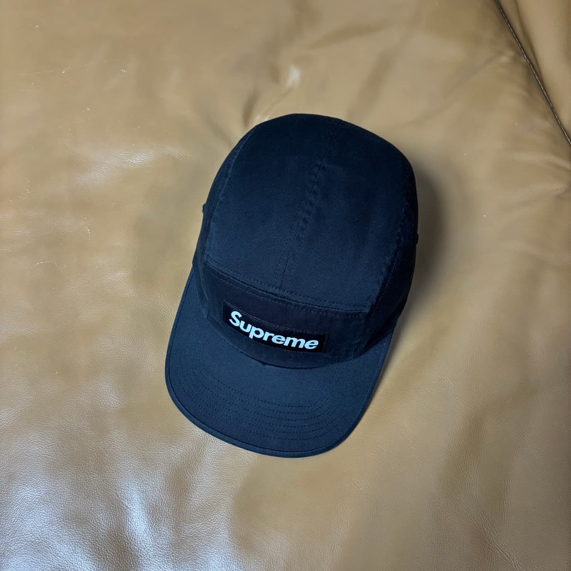 슈프림 캠프캡 모자 박스로고 24ss 워시드 치노 블랙 상품이미지6