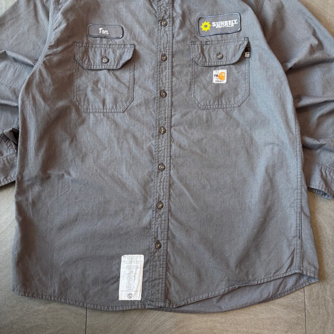 칼하트 정품 FR 오리지널 그레이 긴팔 셔츠 상품이미지3