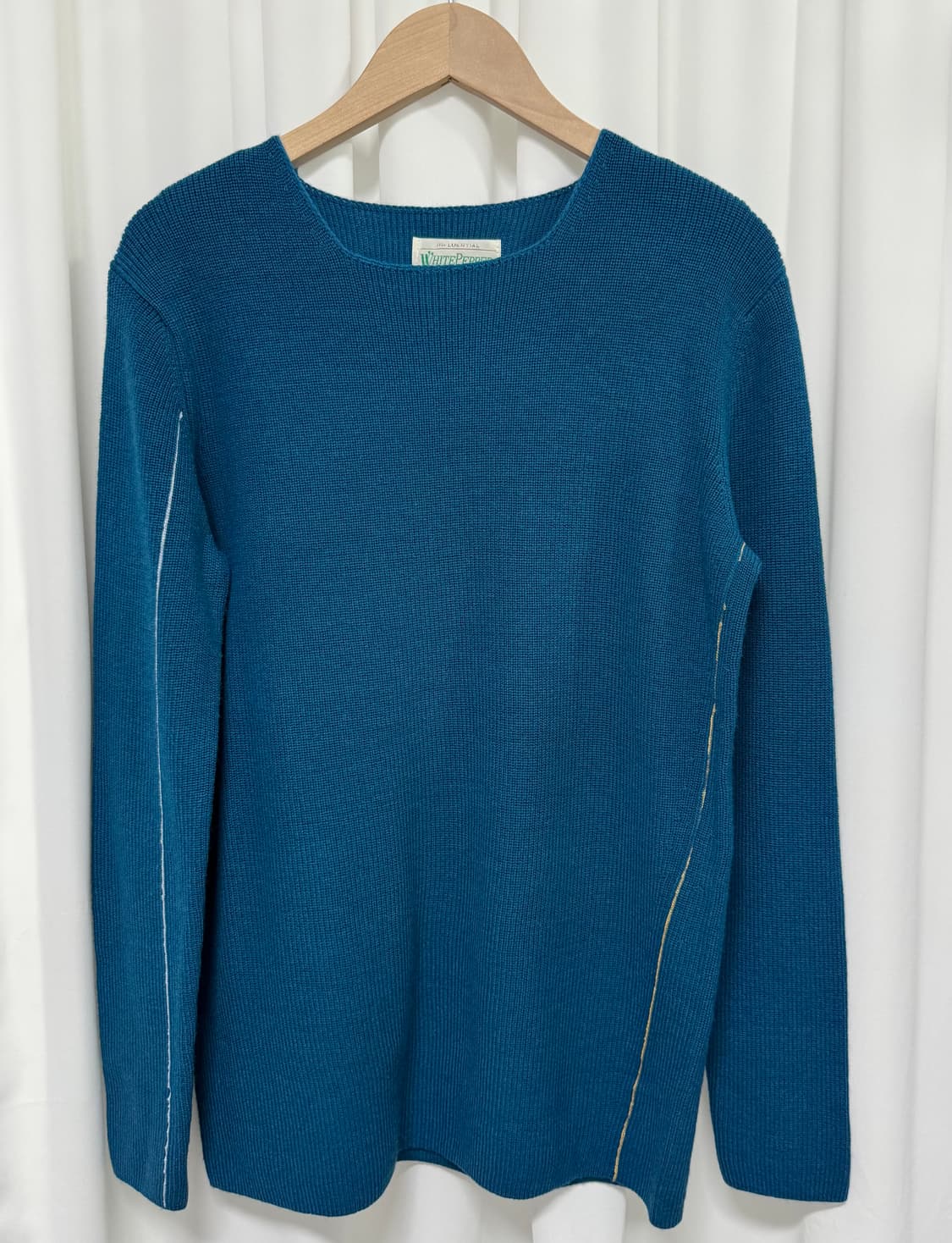 [새상품] 화이트페퍼 청록색 니트 상품이미지1