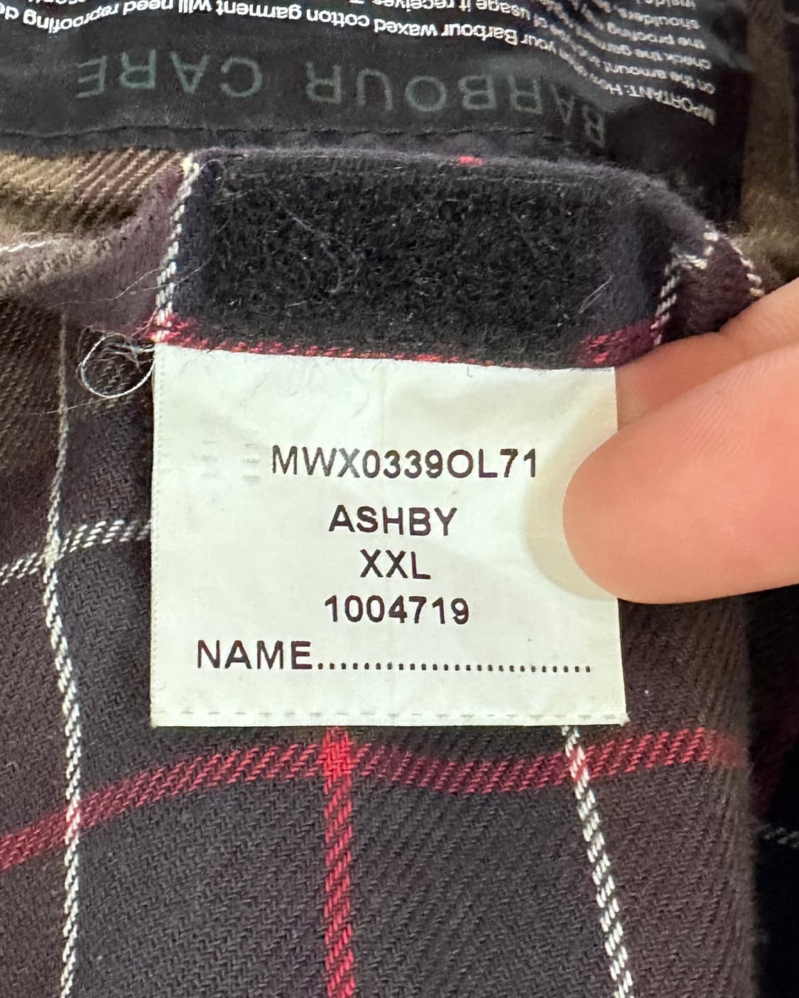 바버 애쉬비 왁스 자켓 (va.24) 상품이미지8