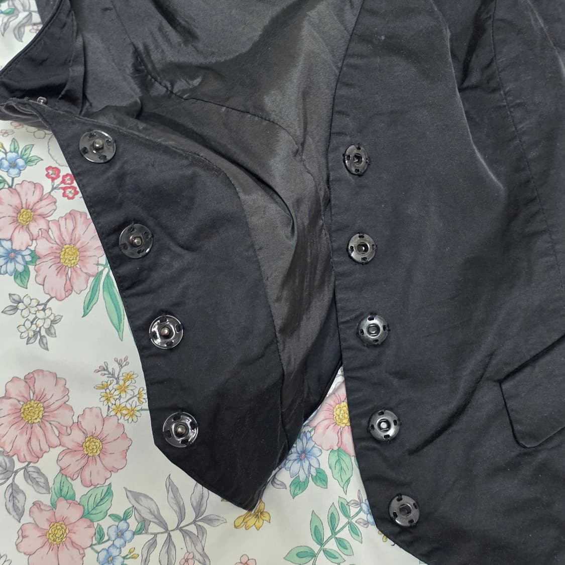 h&m 유럽판 고전빈티지)블랙 수트 조끼베스트 오네갸루고딕로리타정장y2k 상품이미지4