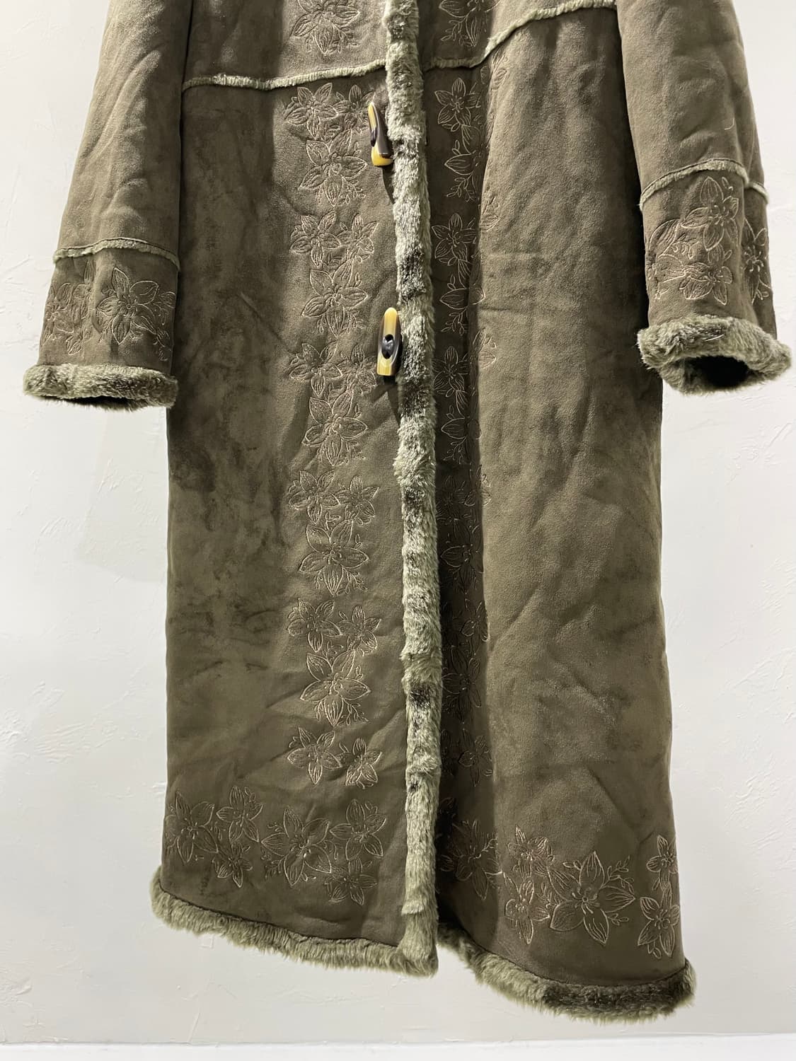 빈티지 무톤 더플 코트 상품이미지4