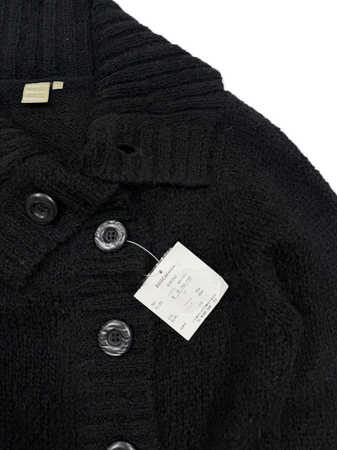 빈티지 블랙 사이드 단추 니트 상품이미지4