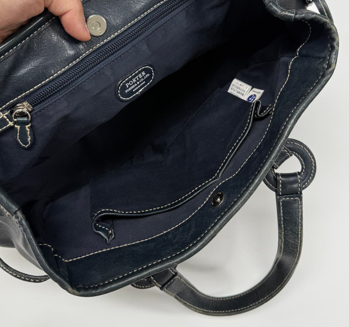 Porter contrast stitch tote bag 상품이미지9