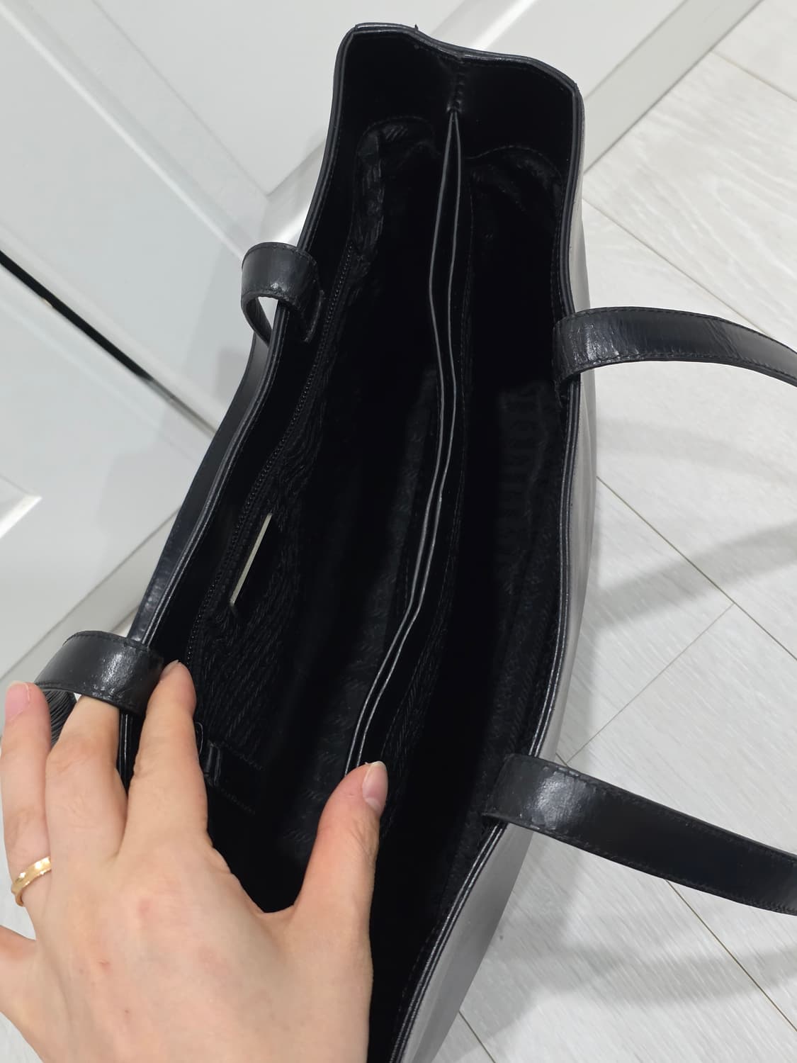 프라다 빈티지 카프스킨 스퀘어 토트백 숄더백 y2k 상품이미지8