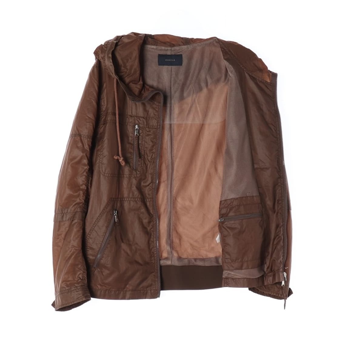 ZIOZIA 브라운 후드 바람막이 점퍼 L 상품이미지2