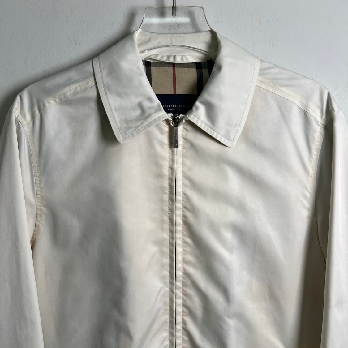 버버리 노바 체크 라이닝 싱글 투웨이 블루종 자켓  상품이미지4